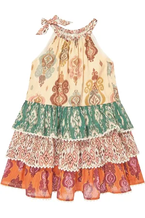 ZIMMERMANN Vestido a capas con cuello halter