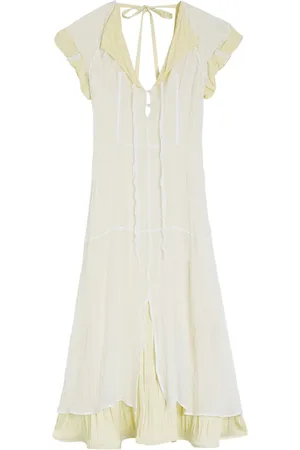 Jil Sander Vestido midi con volantes