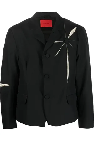 Kusikohc Blazer con botones y detalle floral