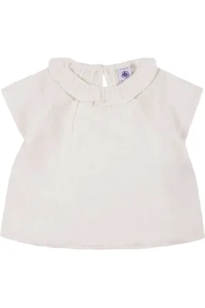 Petit Bateau Blusa de gasa y algodón