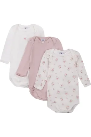 Petit Bateau Pack de tres bodies de algodón orgánico