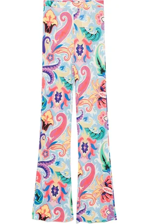 Etro Pantalones con estampado de cachemira