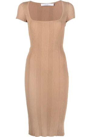 IRO Vestido Phebo con cuello cuadrado
