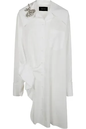 Simone Rocha Vestido camisero asimétrico