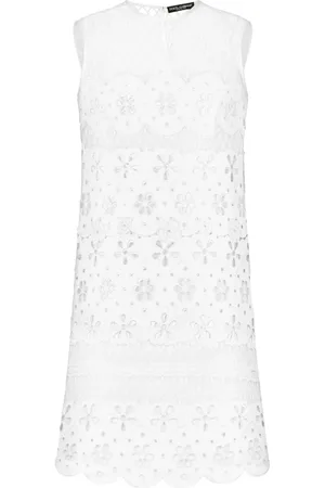 Dolce & Gabbana Vestido corto de malla bordado