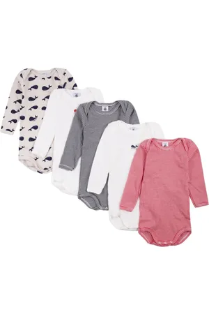 Petit Bateau Pack de cinco bodies estampados