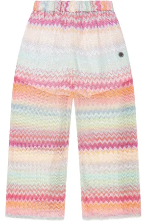 Missoni Pantalones con tejido en zigzag