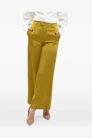 Saint Laurent Pantalones palazzo de satén