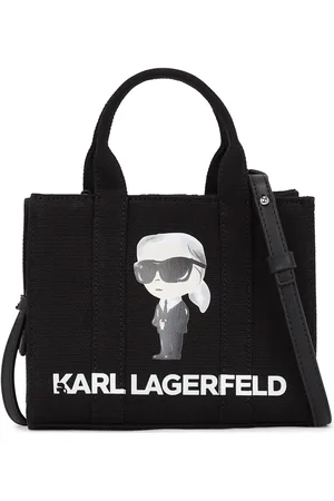 Karl Lagerfeld Bolso shopper de lona con estampado de personajes