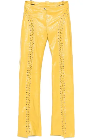 BLUMARINE Pantalones con efecto craquelado