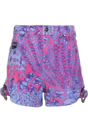 VERSACE Pantalones vaqueros cortos Animalier