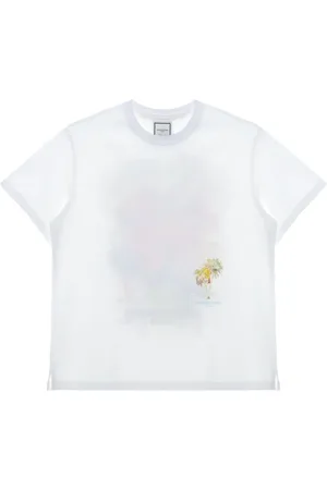 WOOYOUNGMI Camiseta con ilustración estampada