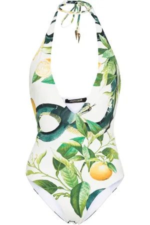 Roberto Cavalli Bañador con limón estampado