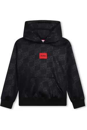 HUGO BOSS Sudadera con monograma y capucha