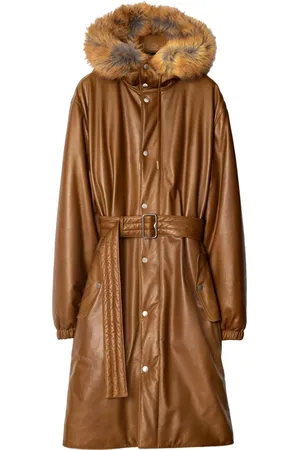 Burberry Parka con cuello de pelo artificial