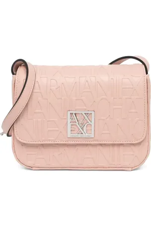 Armani Exchange Bandolera con monograma en relieve
