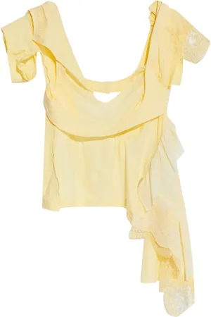 Dsquared2 Top asimétrico bordado