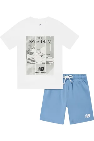 New Balance Set de pantalones cortos con logo estampado