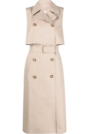 Burberry Vestido estilo gabardina a capas
