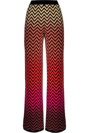 Missoni Pantalones con motivo en zigzag