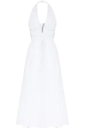 Cult Gaia Vestido midi con cintura estilo corsé