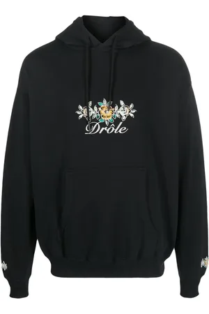 Drôle de Monsieur Sudadera con capucha y logo bordado