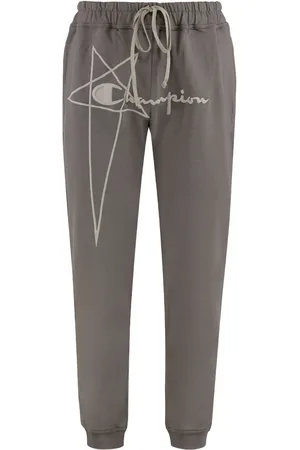 Rick Owens Pantalones de chándal de algodón de x Champion