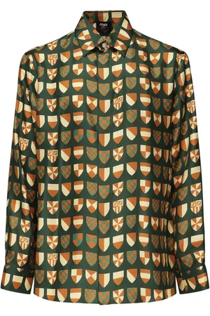 Fendi Camisa con estampado FF Araldic