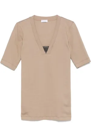 Brunello Cucinelli Top sin mangas con cadena Monili