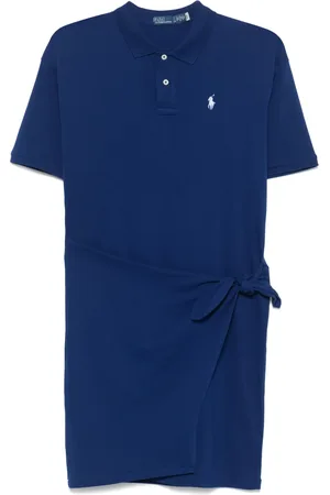 Ralph Lauren Vestido corto con panel drapeado