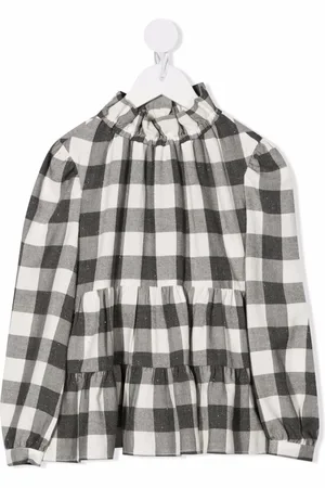 Il gufo Blusa a cuadros y capas