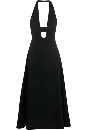 Saint Laurent Vestido con escote pronunciado