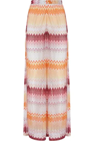 Missoni Pantalones con motivo en zigzag