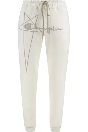 Rick Owens Pantalones de chándal de algodón de x Champion