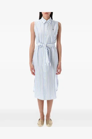 Ralph Lauren Vestido camisero a rayas