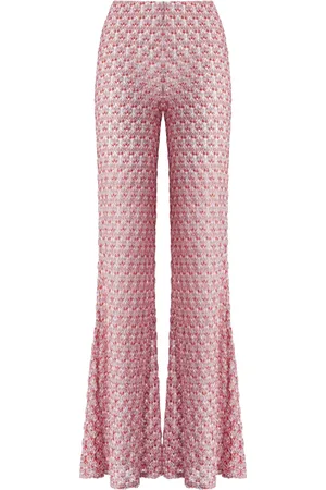 Missoni Pantalones de encaje con talle bajo