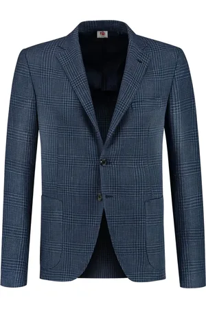 LUIGI BORRELLI NAPOLI Blazer con motivo pied de poule