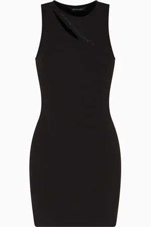Armani Exchange Vestido corto con aberturas
