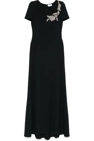 Alexander McQueen Vestido largo con bordado Banshee