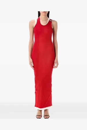 Jean Paul Gaultier Vestido de canalé de algodón