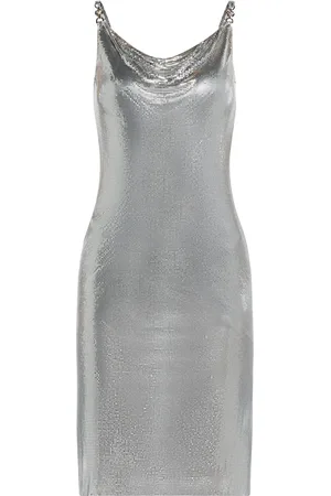 VERSACE Vestido con efecto de malla