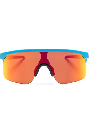 Oakley Vestido camisero fruncido a rayas