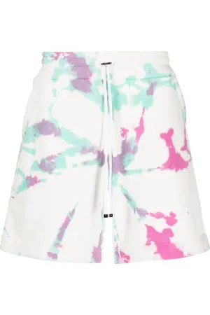 AMIRI Bermudas con motivo tie-dye y cordones