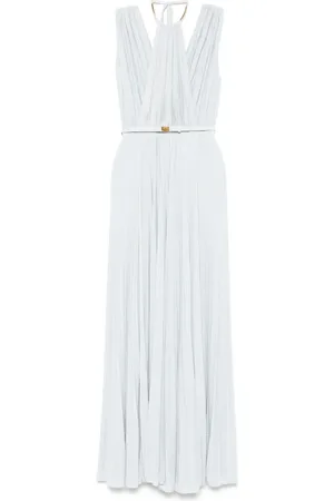 Elisabetta Franchi Vestido largo plisado