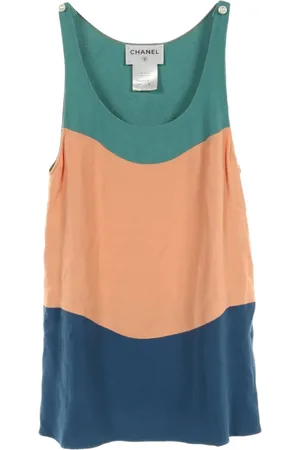 CHANEL Chaleco con diseño colour block 1986-1988