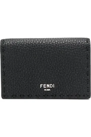 Fendi Cartera granulada con logo