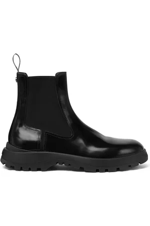 VERSACE Botas chelsea con paneles elásticos
