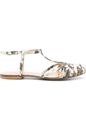 ANNA F. Bailarinas con estampado de piel de pitón