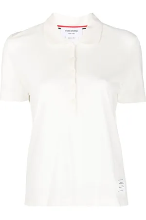 Thom Browne Polo con parche del logo
