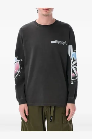 Manastash Camiseta con motivo gráfico Compass y manga larga